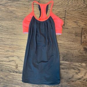 Size 4 Lululemon Soot/ Light Flare Tuck Me In Tank